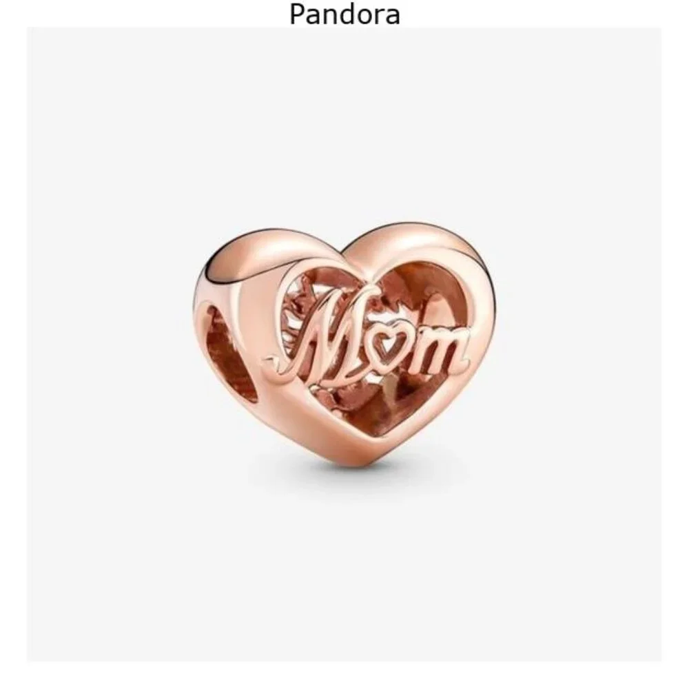 Authentic Thank You Mom Heart Charm